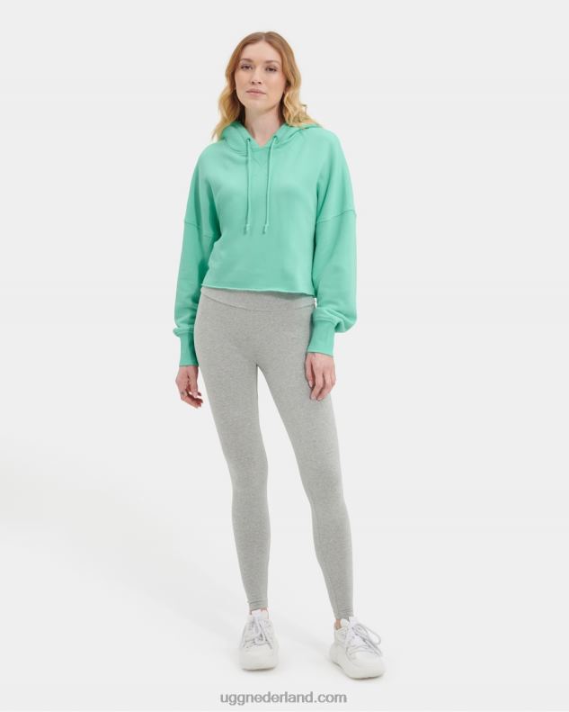 vrouwen bleke smaragd UGG korte keira-hoodie 686ZP1291