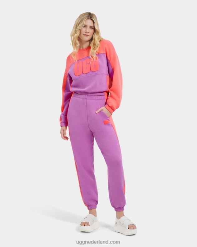 vrouwen bodacious/zonsondergang koraal UGG aryia cropped pullover geblokt 686ZP2164