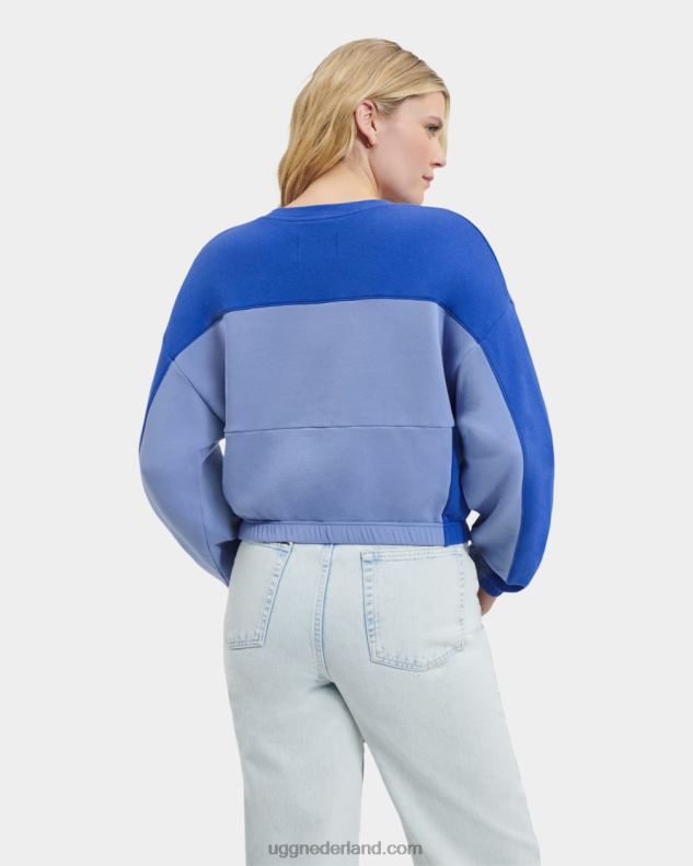 vrouwen door sterren verlicht meer/azul UGG aryia cropped pullover geblokt 686ZP2163