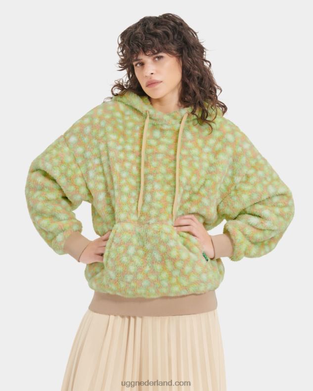 vrouwen edamame vlekkerig UGG loyra sherpa hoodie 686ZP1282