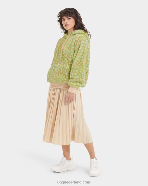 vrouwen edamame vlekkerig UGG loyra sherpa hoodie 686ZP1282