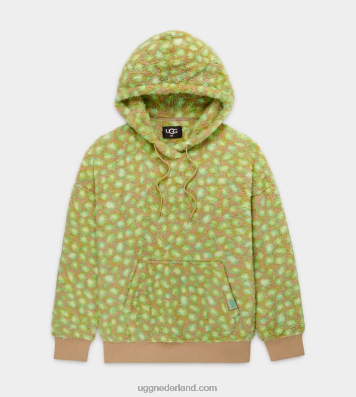 vrouwen edamame vlekkerig UGG loyra sherpa hoodie 686ZP1282