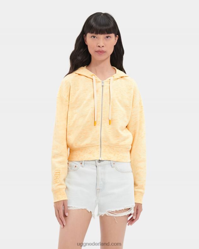 vrouwen gele neon melange UGG camari hoodie gemêleerd 686ZP1141
