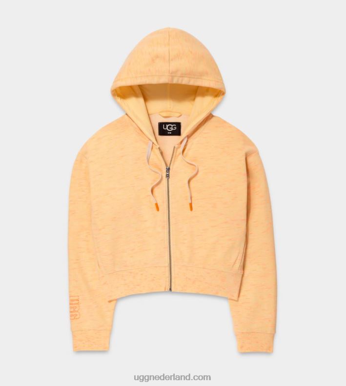 vrouwen gele neon melange UGG camari hoodie gemêleerd 686ZP1141