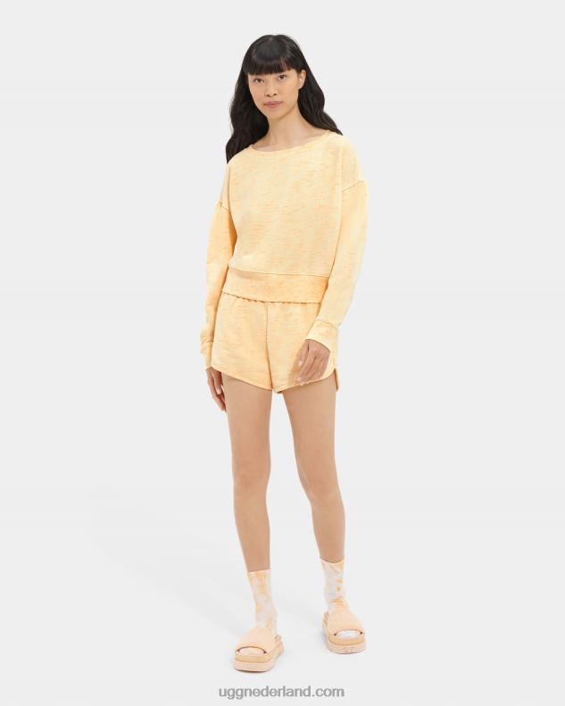 vrouwen gele neon melange UGG tenley melange met ronde hals 686ZP1138