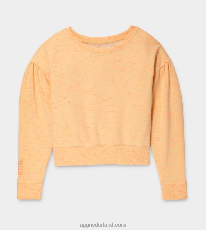 vrouwen gele neon melange UGG tenley melange met ronde hals 686ZP1138