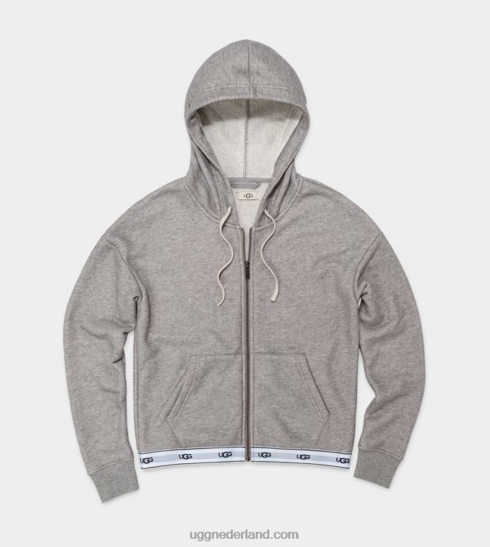 vrouwen grijze heide UGG Sena hoodie met rits 686ZP2240
