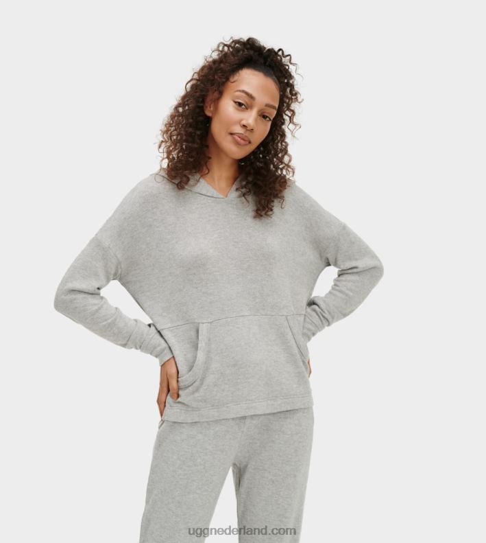 vrouwen grijze heide UGG elettra-hoodie 686ZP1330
