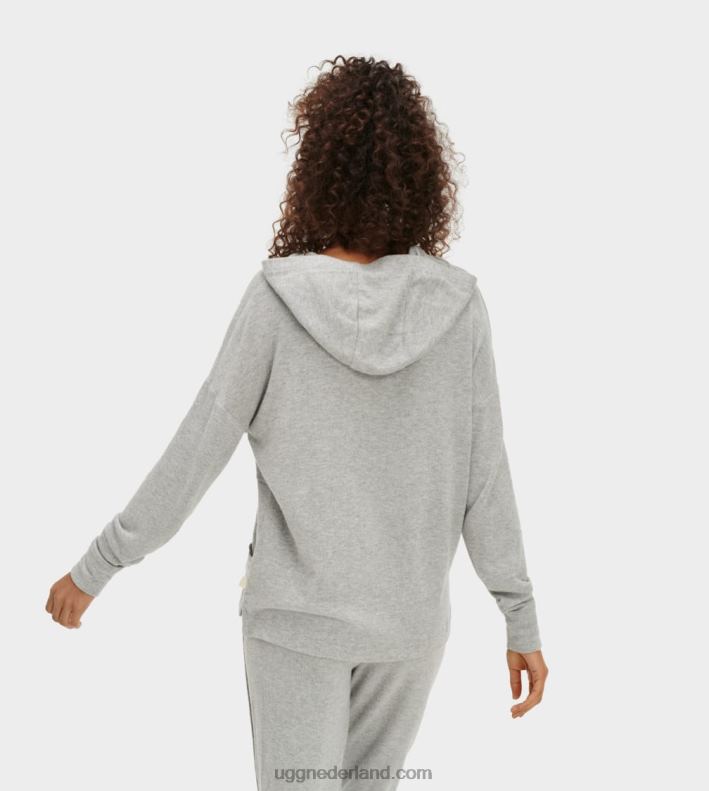 vrouwen grijze heide UGG elettra-hoodie 686ZP1330