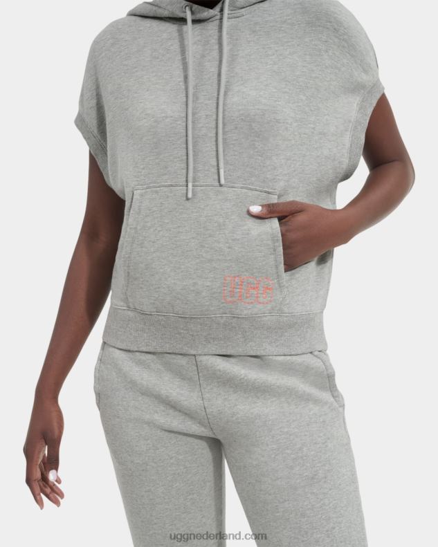 vrouwen grijze heide UGG jessikah mouwloze hoodie 686ZP987