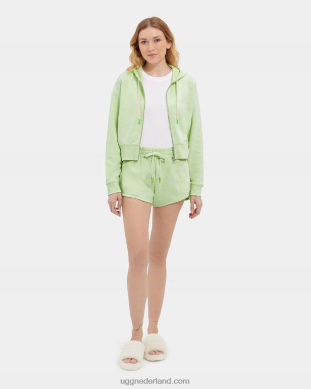 vrouwen groen neon gemêleerd UGG camari hoodie gemêleerd 686ZP1139