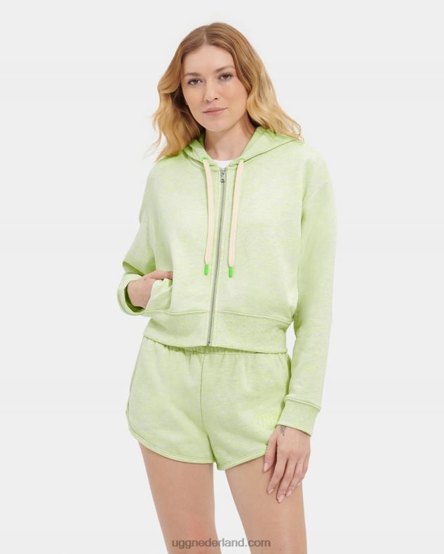 vrouwen groen neon gemêleerd UGG camari hoodie gemêleerd 686ZP1139