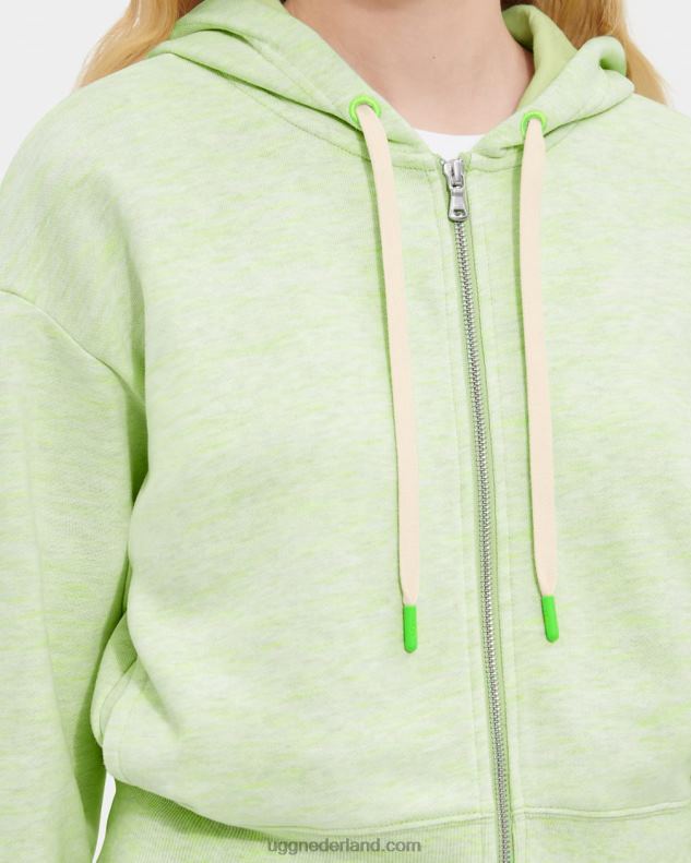 vrouwen groen neon gemêleerd UGG camari hoodie gemêleerd 686ZP1139