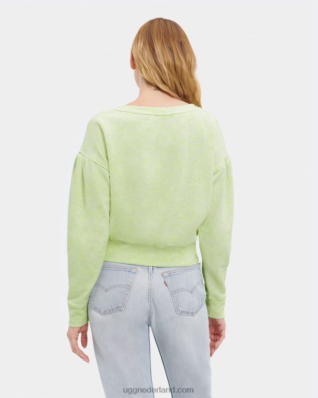 vrouwen groen neon gemêleerd UGG tenley melange met ronde hals 686ZP1136