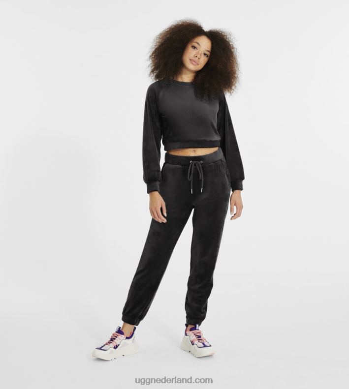 vrouwen houtskool UGG beckner cropped sweatshirt 686ZP107