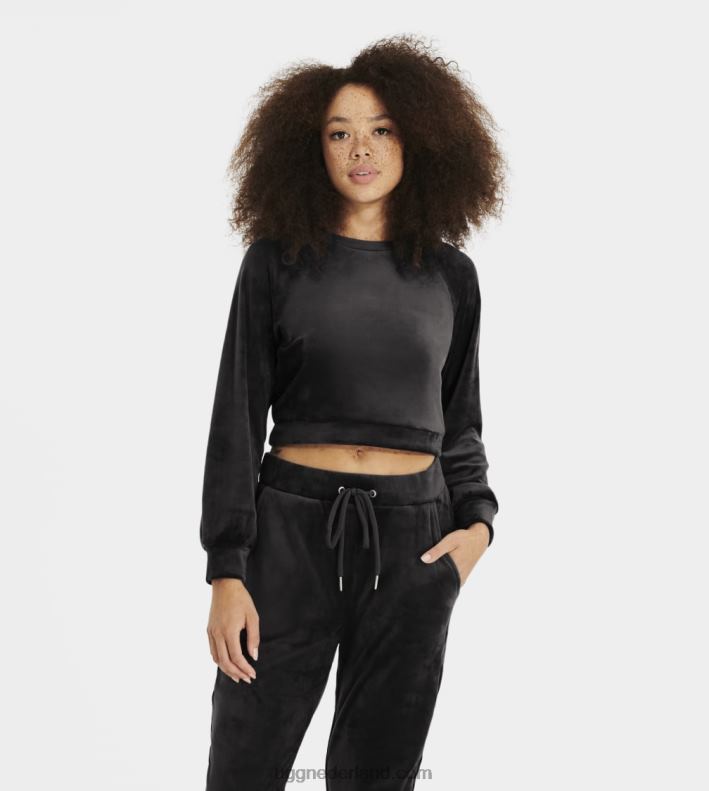 vrouwen houtskool UGG beckner cropped sweatshirt 686ZP107