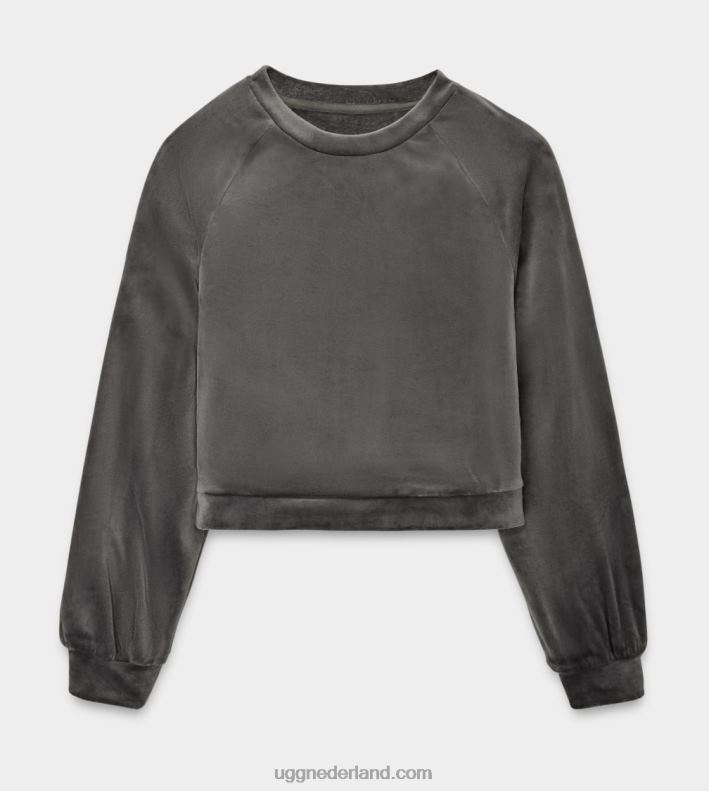 vrouwen houtskool UGG beckner cropped sweatshirt 686ZP107