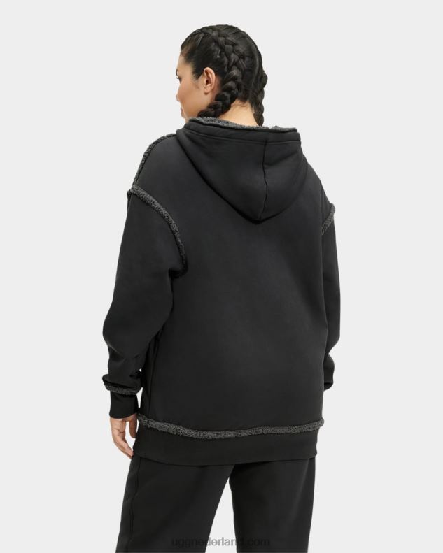 vrouwen inkt UGG joanne gebonden fleece hoodie 686ZP2071
