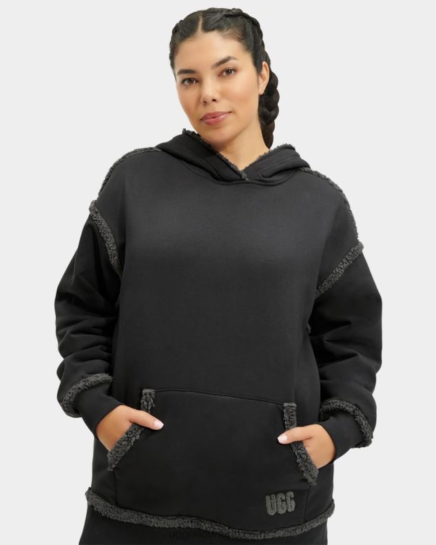 vrouwen inkt UGG joanne gebonden fleece hoodie 686ZP2071