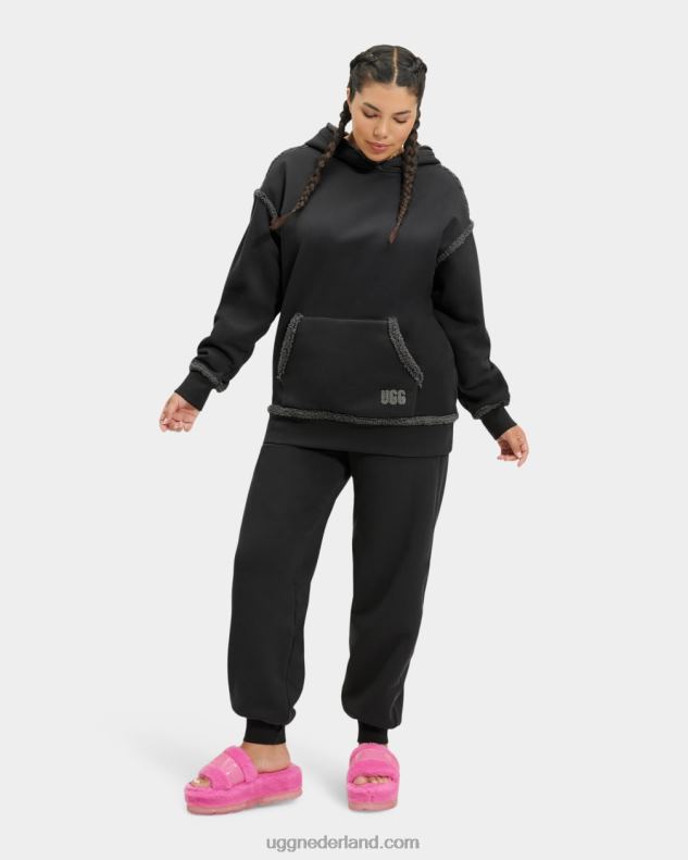 vrouwen inkt UGG joanne gebonden fleece hoodie 686ZP2071