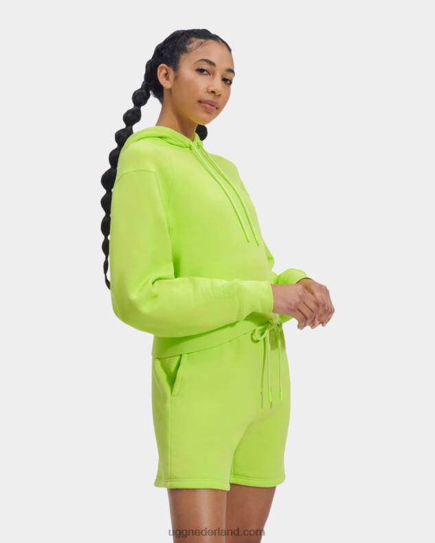 vrouwen levendig groen UGG Mallory cropped hoodie 686ZP998