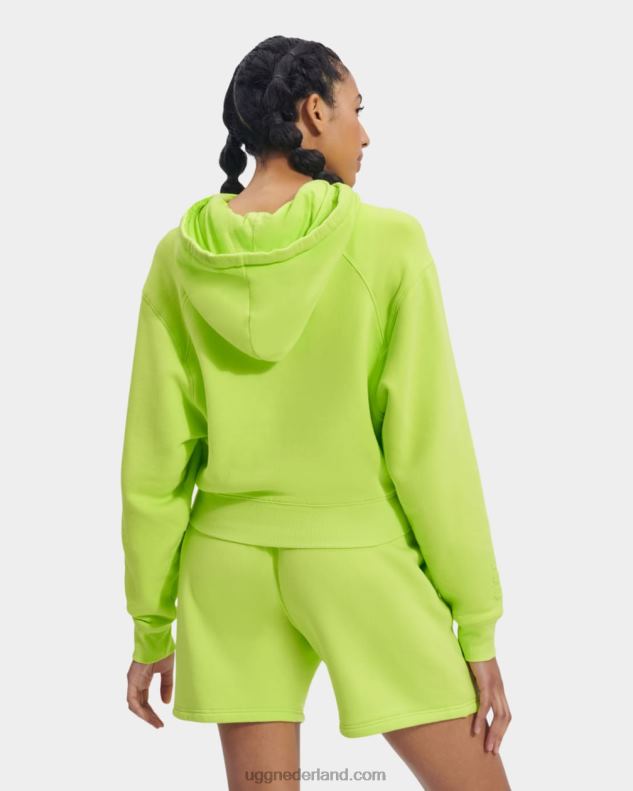 vrouwen levendig groen UGG Mallory cropped hoodie 686ZP998