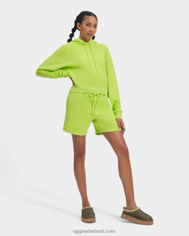 vrouwen levendig groen UGG Mallory cropped hoodie 686ZP998