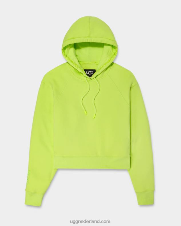 vrouwen levendig groen UGG Mallory cropped hoodie 686ZP998