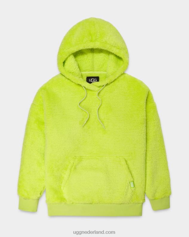 vrouwen levendig groen UGG loyra sherpa hoodie 686ZP1279