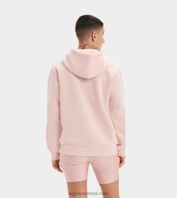 vrouwen lotusbloem UGG grijze hoodie met fuzzy logo 686ZP902