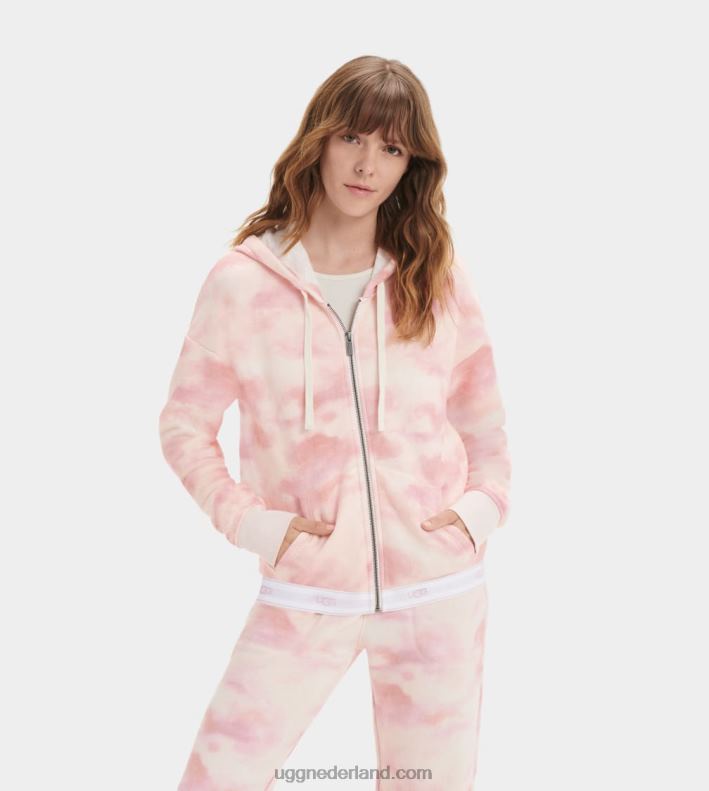vrouwen lotusbloem tie-dye UGG Sena hoodie met rits 686ZP2242