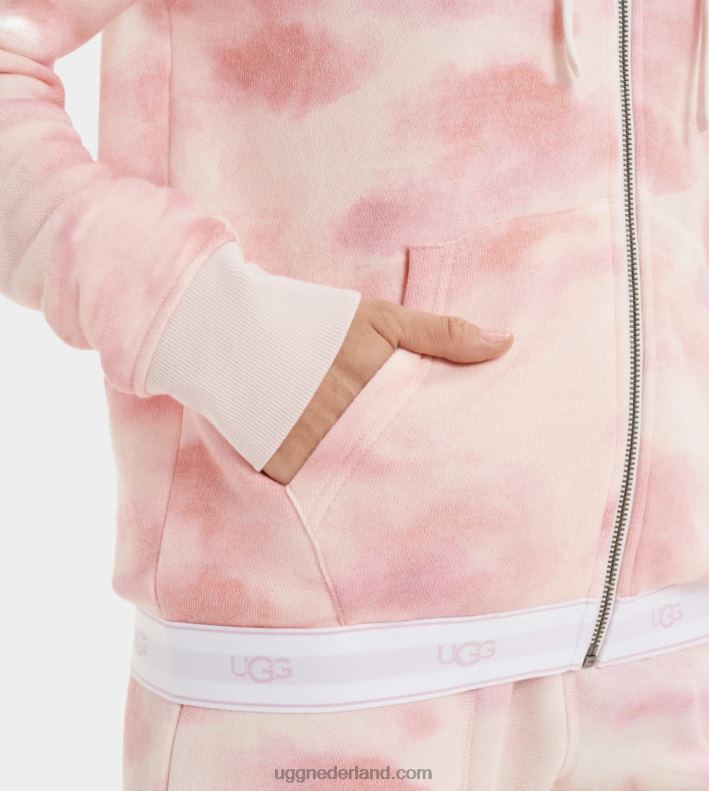 vrouwen lotusbloem tie-dye UGG Sena hoodie met rits 686ZP2242