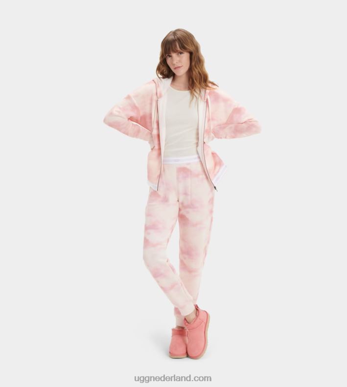 vrouwen lotusbloem tie-dye UGG Sena hoodie met rits 686ZP2242