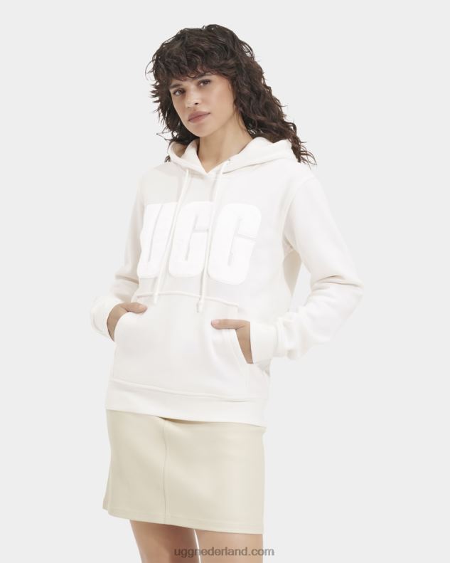 vrouwen nimbus UGG grijze hoodie met fuzzy logo 686ZP901