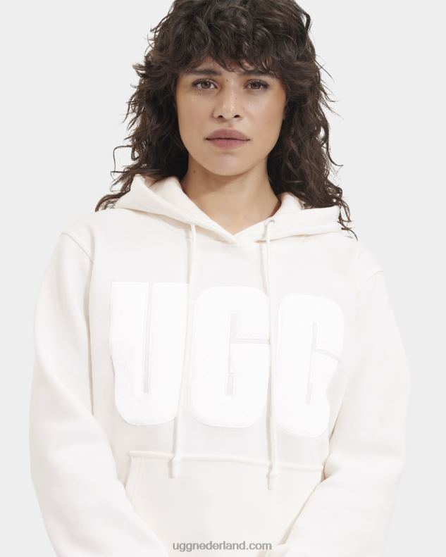 vrouwen nimbus UGG grijze hoodie met fuzzy logo 686ZP901
