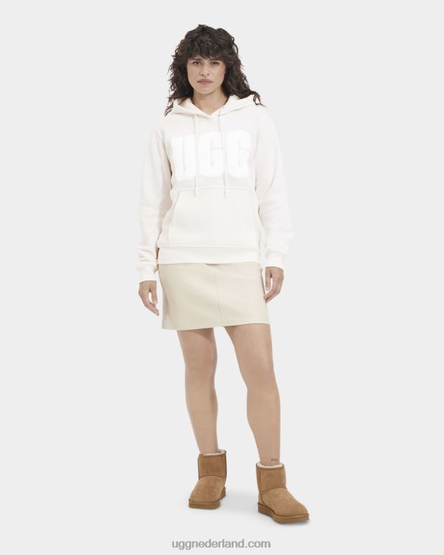 vrouwen nimbus UGG grijze hoodie met fuzzy logo 686ZP901