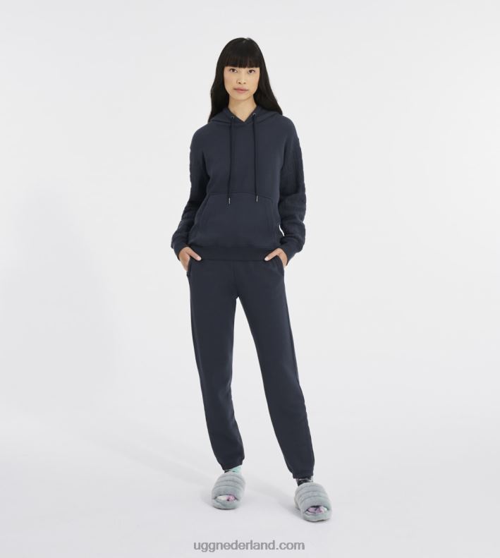 vrouwen onyx UGG Hoodie met tatiana-logo 686ZP1185