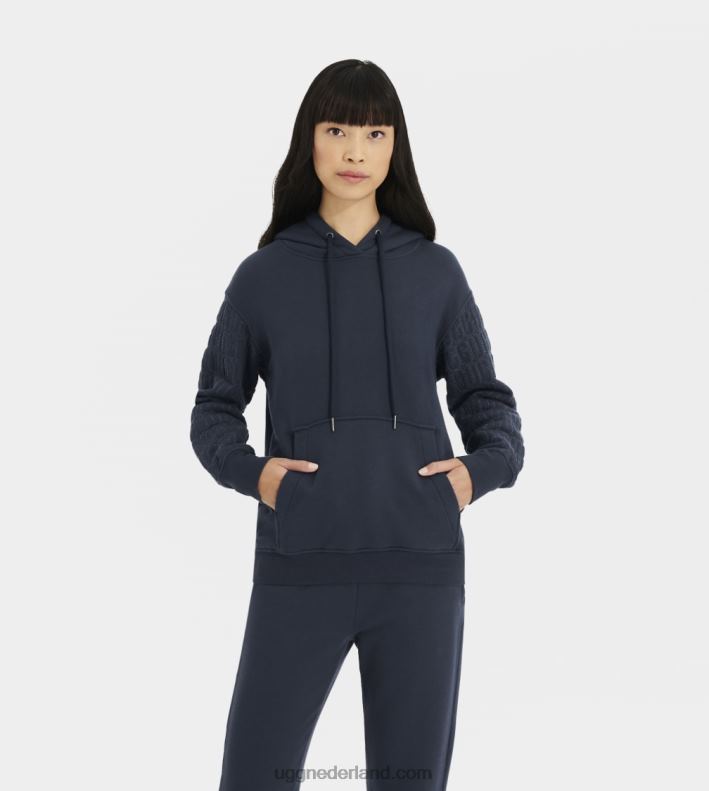 vrouwen onyx UGG Hoodie met tatiana-logo 686ZP1185