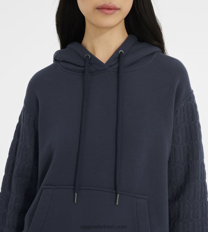 vrouwen onyx UGG Hoodie met tatiana-logo 686ZP1185