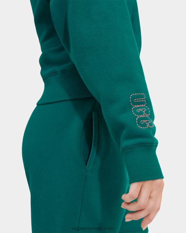 vrouwen overstroming UGG Mallory cropped hoodie 686ZP1233