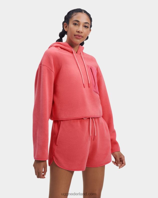 vrouwen roze roze UGG myley sherpa-hoodie 686ZP883