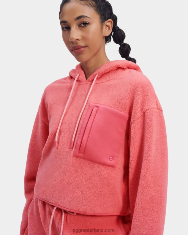 vrouwen roze roze UGG myley sherpa-hoodie 686ZP883