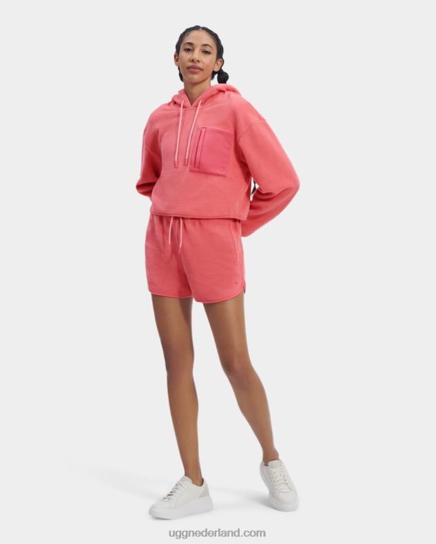 vrouwen roze roze UGG myley sherpa-hoodie 686ZP883