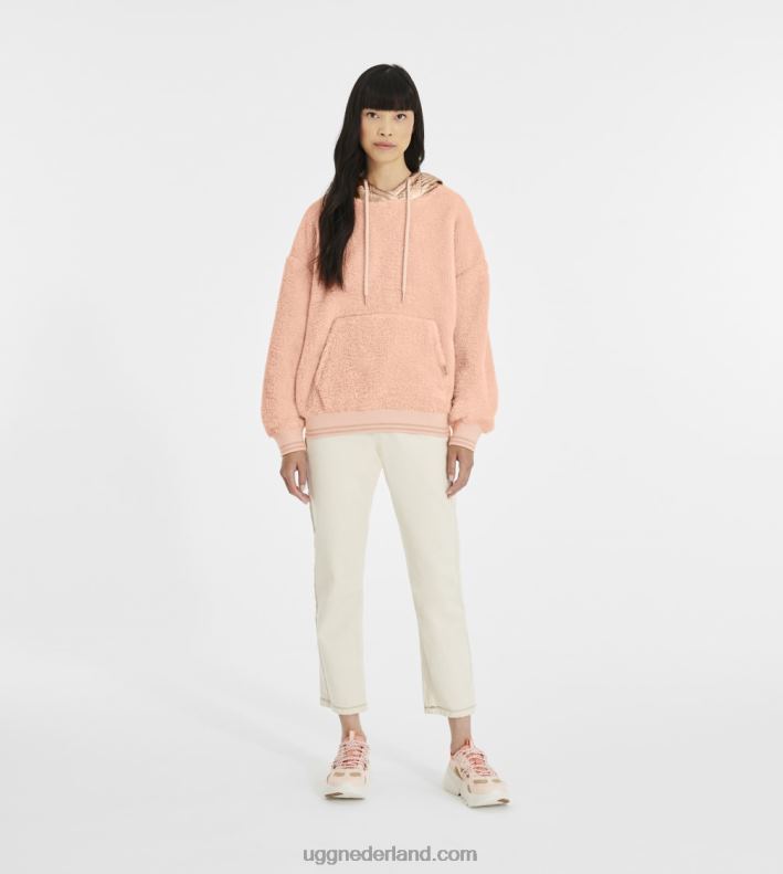 vrouwen roze schemer/rosé goud UGG loyra sherpa hoodie metallic 686ZP1375
