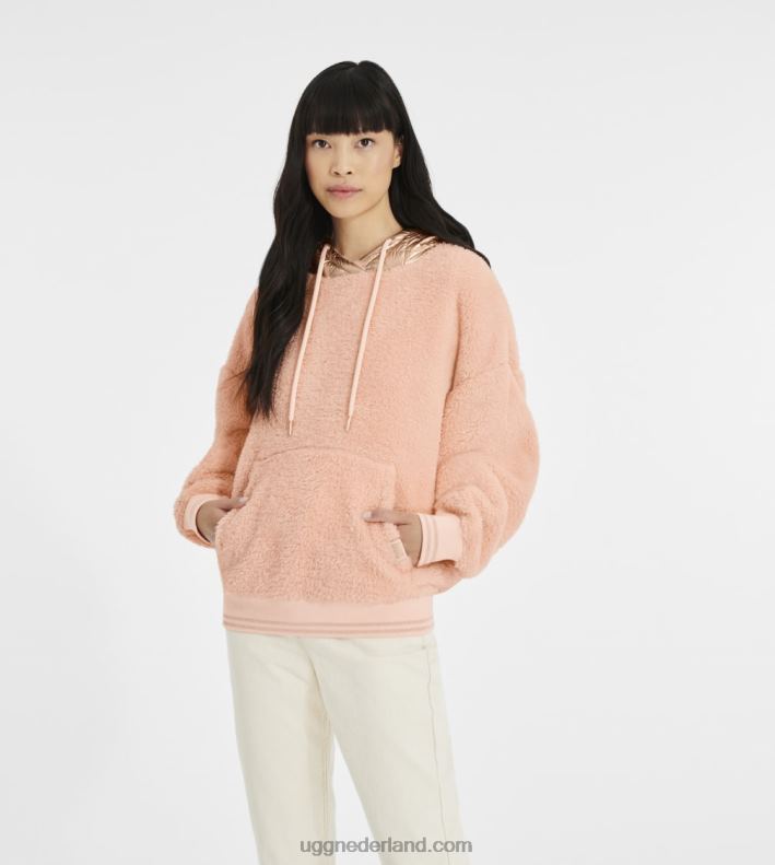vrouwen roze schemer/rosé goud UGG loyra sherpa hoodie metallic 686ZP1375