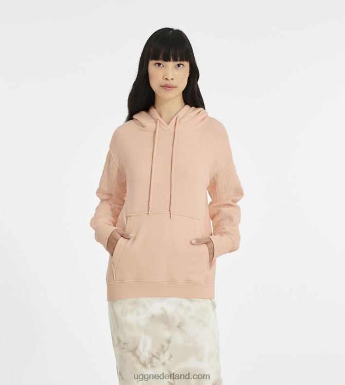 vrouwen roze schemering UGG Hoodie met tatiana-logo 686ZP1186
