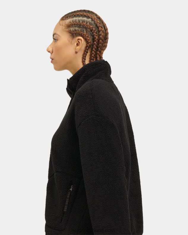 vrouwen teer UGG atwell sherpa pullover met halve drukknopen 686ZP2198
