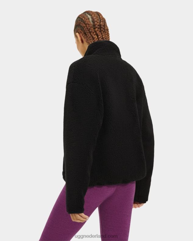 vrouwen teer UGG atwell sherpa pullover met halve drukknopen 686ZP2198