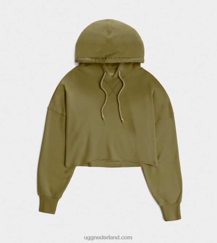 vrouwen wilde olijf UGG korte keira-hoodie 686ZP1293