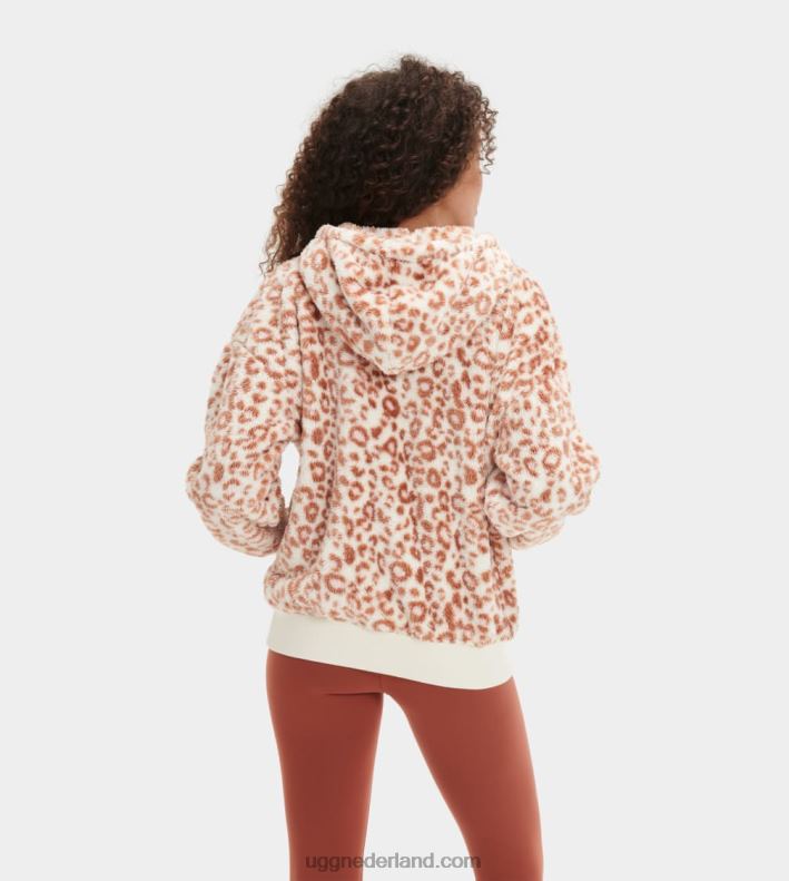 vrouwen witte panter UGG loyra sherpa hoodie 686ZP1281